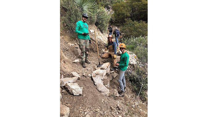 Volunteers with the Mount Wilson Bicycling Association led monthly trail work days.
