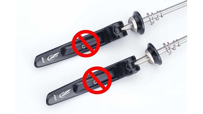 Only levers without the marking are being recalled.