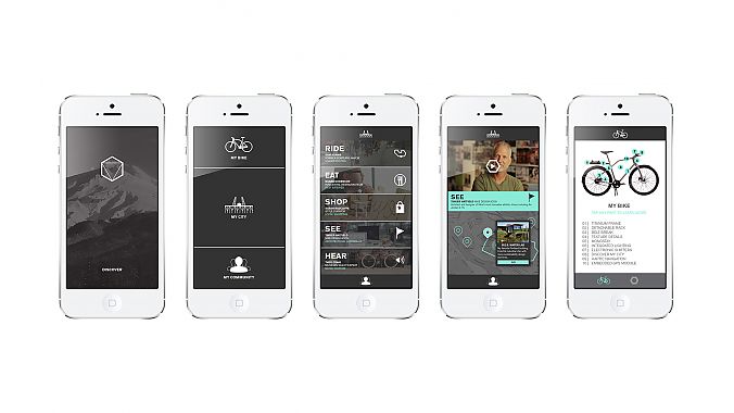 The Portland bike has its own app. 