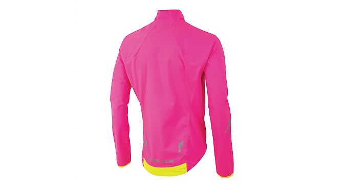 A men's Pro Aero WxB Jacket in Screaming Pink.