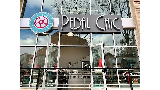Pedal Chic's new 2,000 square-foot store is located in downtown Greenville, South Carolina, a couple of blocks from its previous location.