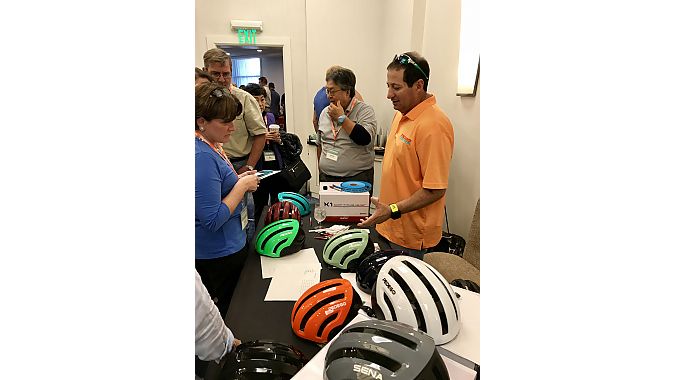 Several new parts and accessories brands exhibited at the event, including new partners Thule, Brooks, Sena Helmets and several others.