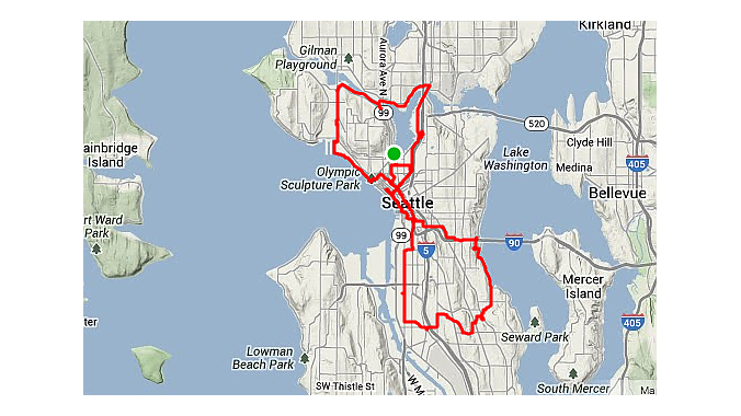The Dealer Tour included 36 miles of riding on its first day, according to Strava. 