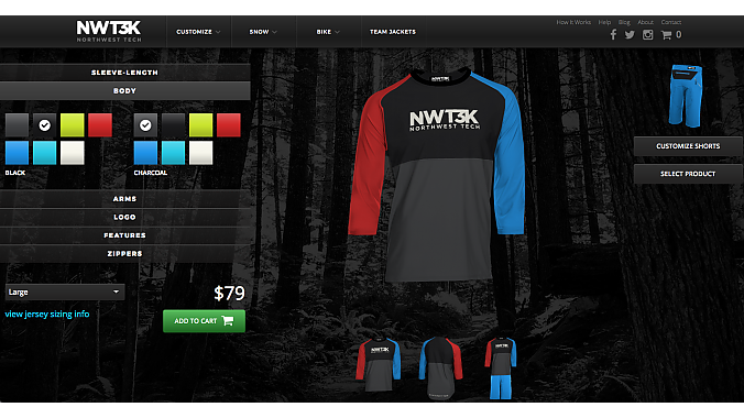 Screenshot of Northwest Tech's custom program page. 