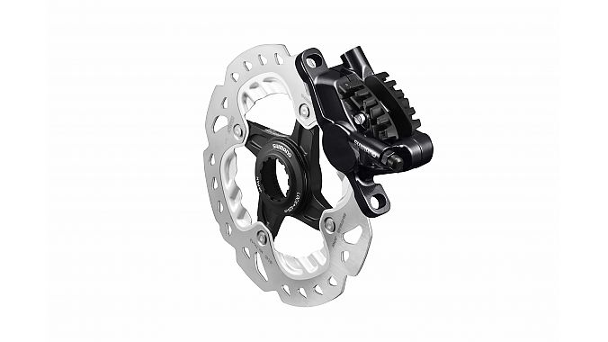 Shimano's redesigned hydraulic road caliper.