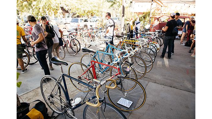 The Cub House hosted a grand opening party and bike show in October, featuring an array of vintage bikes on display. Photo credit: The Radavist
