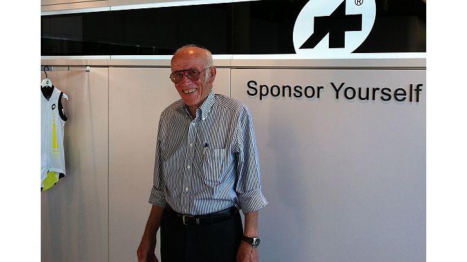Assos founder Toni Maier-Moussa at the Lugano store. He is third generation in the bike industry and his son and daughter now run the company.