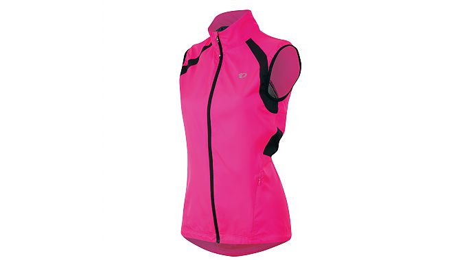 A women's Elite Barrier Vest in Screaming Pink.