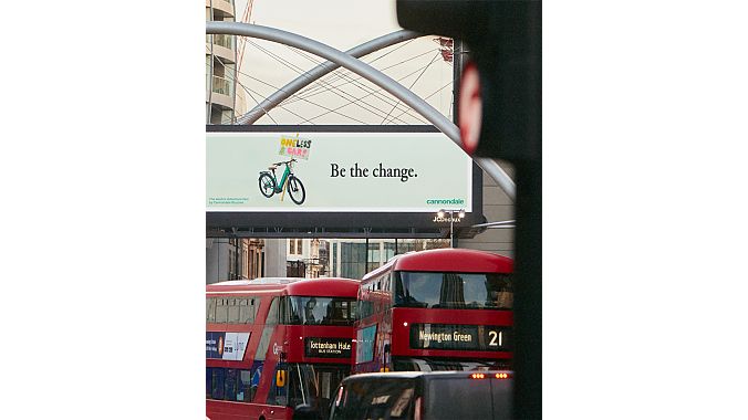 Cannondale's Adventure Neo billboard in London.