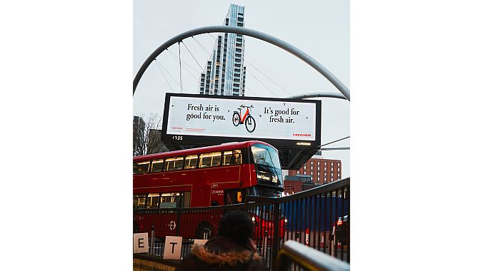 Cannondale's Adventure Neo billboard in London.