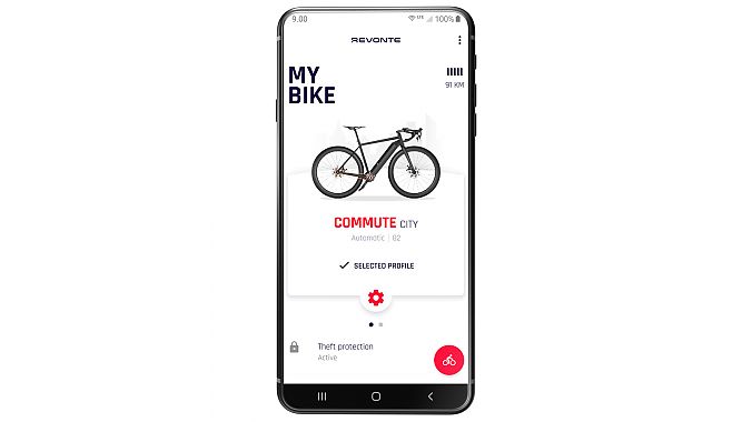 Users can program profiles for riding off-road and commuting. 