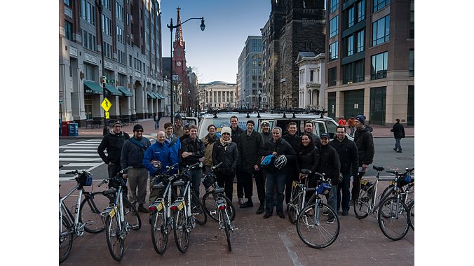 Twenty riders toured DC's green lanes on Monday. Photos courtesy Bikes Belong