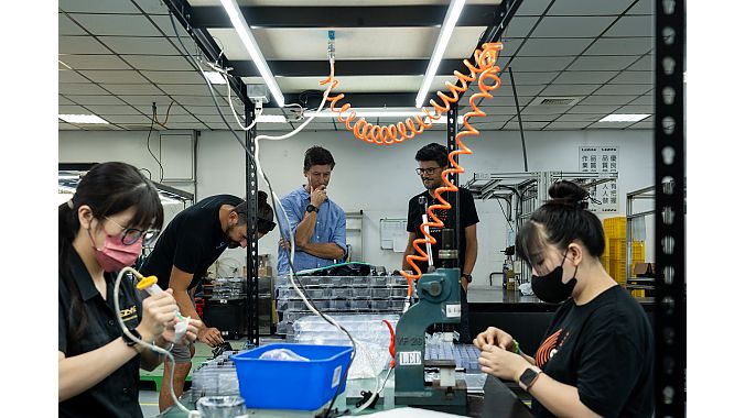 BRAIN's Steve Frothingham toured Lezyne's CNC and assembly facilities last week in Taiwan. 