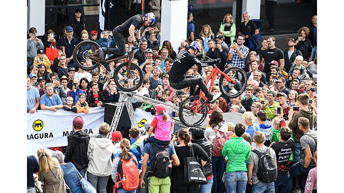 Festival Day featured the Dirt Jump Contest. Photo courtesy Eurobike Friedrichshafen.