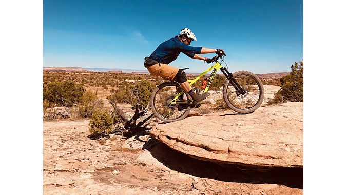 REEB Cycles' Jeff Lenosky demonstrating "The Punch" during an Outerbike group ride.