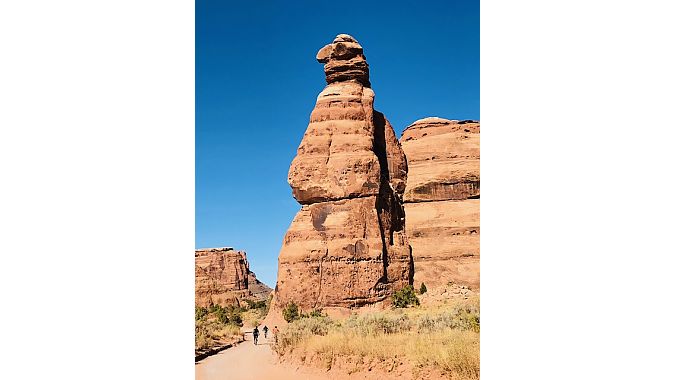 Riding with a fully charged phone is mandatory because you'll take a lot of pictures in Moab.