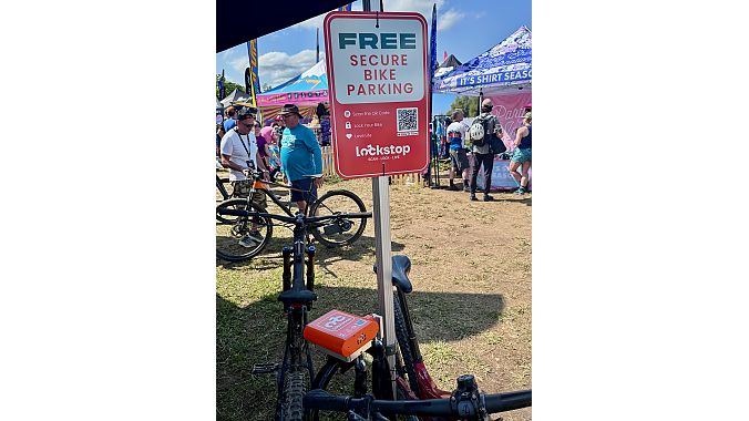 Lockstop had a presence at the Fest, as well. 