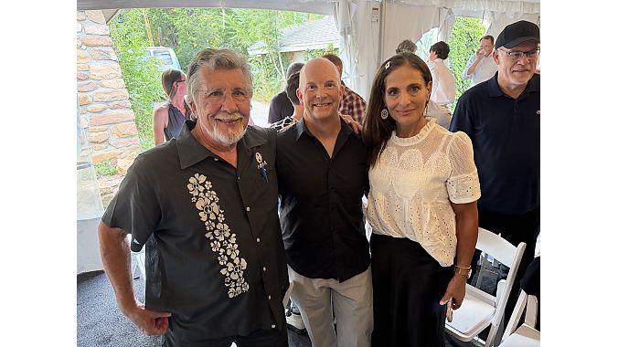 Memorial speakers Jim Hasenauer, Erik Esborg and Mary Monroe Brown.