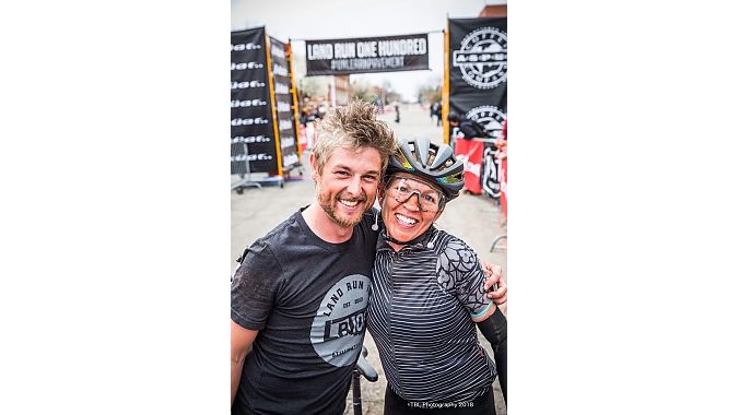 Bobby Wintle and Kristi Mohn at the 2018 Land Run 100.