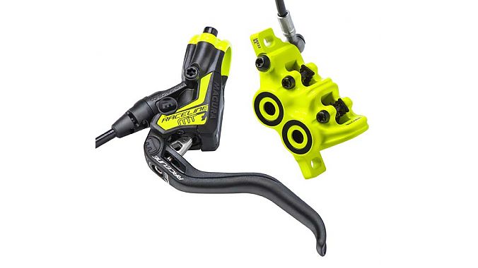 Magura MT8 Raceline Disc Brake and Lever - Front or Rear, Hydraulic, Post  Mount, Black/Neon Yellow