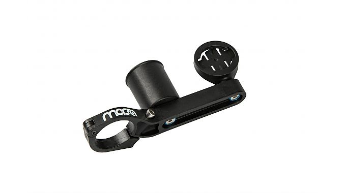 The Morsa arm shown with its universal mount and Garmin mount accessories. 