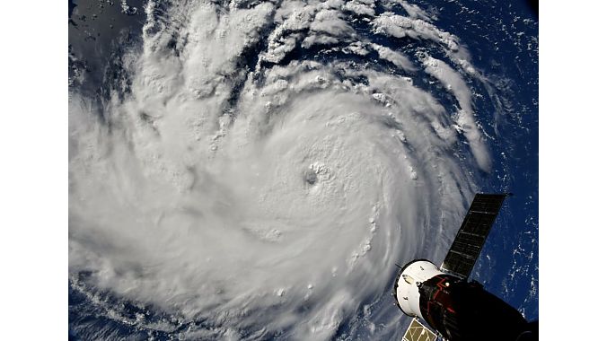 Florence from the International Space Station. Credit: NASA