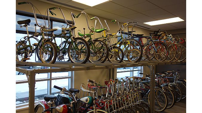 Part of the Schwinn bike collection at Park Tool, which started as a Schwinn retailer in St. Paul.