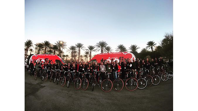 The group built 20 Priority bikes bikes for kids at the Andre Agassi Boys & Girls Club of Las Vegas, through the Wish for Wheels program. 