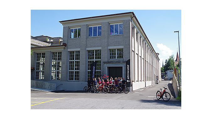Specialized's new Swiss building is a former paper mill. 