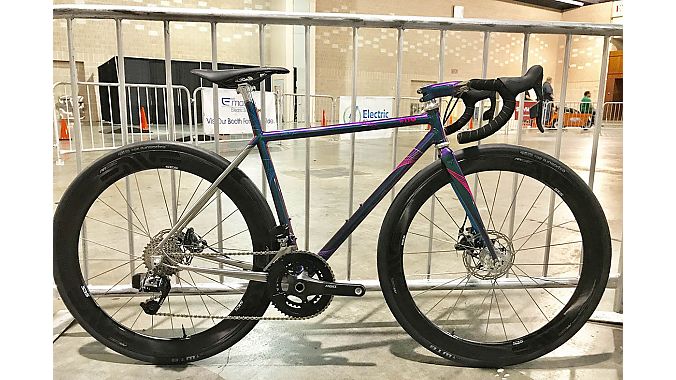 The People's Choice Award went to Bishop's ornately-painted road bike. 