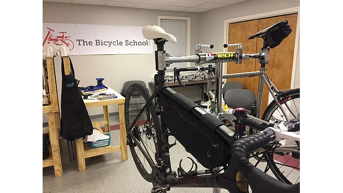 The Bicycle School's workshop.