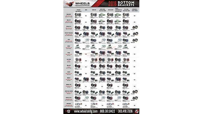 Wheels Mfg. offers shops free derailleur hanger and bottom bracket wall charts with order ...