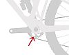 Or on the bottom of the bottom bracket.