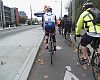 Wheeling down a section of protected bike lane on Day 2 of our Seattle Dealer Tour