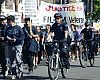 The ride through Hollywood was punctuated by a Veterans Day protest march held by Justice for Filipino American Veterans, which advocates for recognition and just compensation for Filipino World War II veterans and their families.