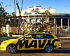 The Mavic neutral support car takes a break in front of the Rose Bowl in Pasadena, where road riders pedal hot laps around the stadium on Tuesday nights.