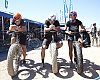 Rudy Projects Andrew Deriemer, Richard LaChina and Heidi Amundson try out aero helmets on fat bikes.