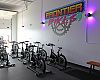 Frontier devotes about half its space to a spin studio.