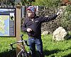 Main County Bicycle Coalition's Tom Boss guided the group