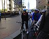 The group pauses on Market Street.