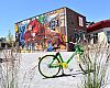 LimeBike’s green and yellow bikes are sprinkled throughout Reno. In such a compact city, it’s an easy way to get around town.