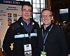 New Seattle Bike Supply president Greg Blackwell (left) and IBD Summit moderator Dan Mann of the Mann Group at the aquarium dinner