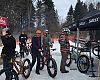 Retailers demo'ed fat bikes on a test track adjacent to the QBP headquarters in Bloomington, and participated in a first-ever biathlon event. The course included a wooden wall ride and other features and a tennis ball throwing target contest. 