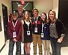 Students and riders representing the Teen Trail Corps in various towns across the country are attending the IMBA World Summit this week. From left to right: William Patterson of Springdale, Arkansas, Austin McInerny, executive director of NICA, Isabelle Phraner, Fairfaix, California, Spencer Ciammitti, Cave Creek, Arizona, Cate Mertins, Fayetteville, Arkansas, and Lauren Duensing, NICA's senior program director. 