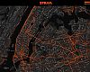 A Strava Metro map of New York City.