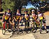 The group took a breather at the top of the challenging Potrero climb.