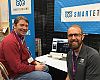 Retailer Kevin Gorman of Web Cyclery in Bend, Oregon, checks out SmartEtailing's new responsive websites with SmartEtailing's Ryan Atkinson.