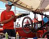 Will Funk of Rochester, New York, prepares some Specialized demo bikes.