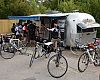 Set up in 262 square feet inside an Airstream trailer, Streamline Cycles is Austin’s smallest bike shop. Owner Jesse Tonche partnered on the service-only shop with Brian Robbins, a Chicago industry veteran who has worked with Chris Kegel at Wheel & Sprocket and also worked for Bicycle Sport Shop and other Austin retailers. They invested about $10,000 to get the business up and running. They bought the Airstream on Craigslist remodeled the trailer and parked it by a food stand.