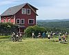 A women’s clinic gets a picturesque backdrop at the Wildflower Inn, host site of NEMBAfest the past three years.